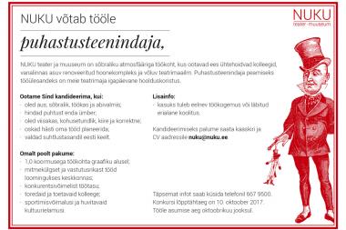 Tule NUKU teatrisse tööle!